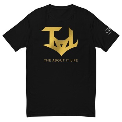 The About it life T-shirt. (Gold Logo)