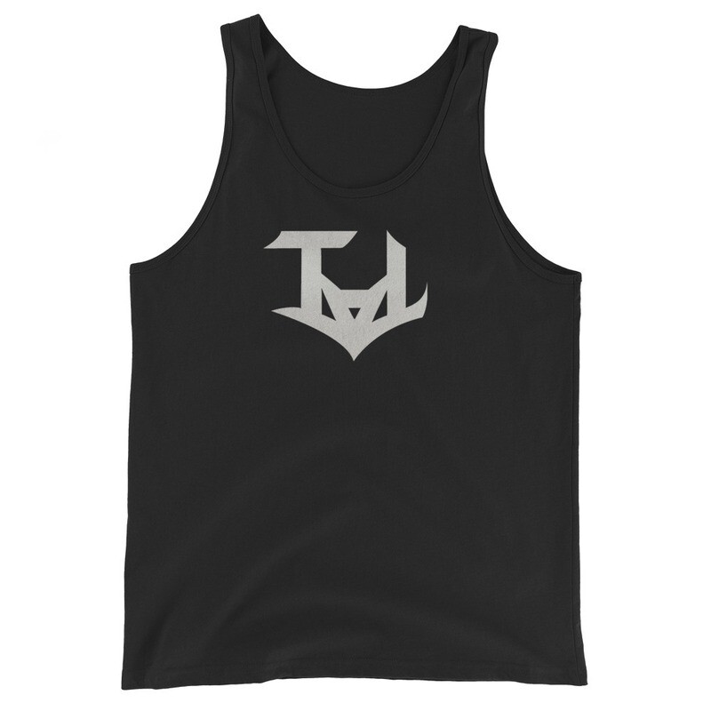 The About it Life Unisex Tank Top. (Concrete symbol)