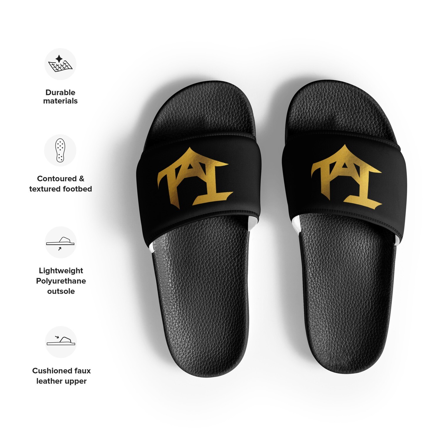 THE ABOUT IT LIFE Women&#39;s slides (GOLD)