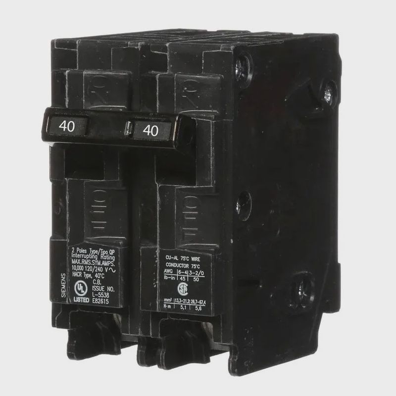 Double Pole 40A  Breaker (Q240)