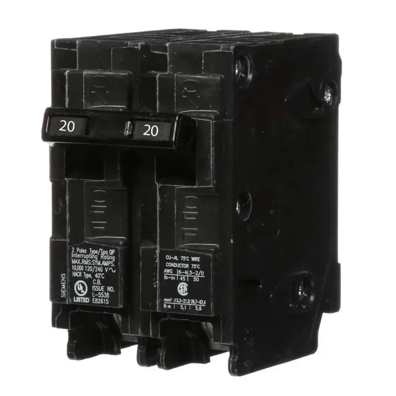 Double Pole 20A Breaker (Q220)