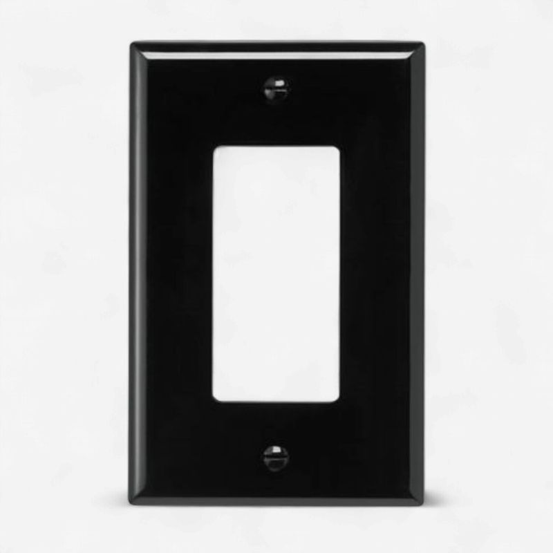 1 Gang Decora Cover Plate - BLK