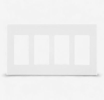 4 Gang Screwless Cover Plate
