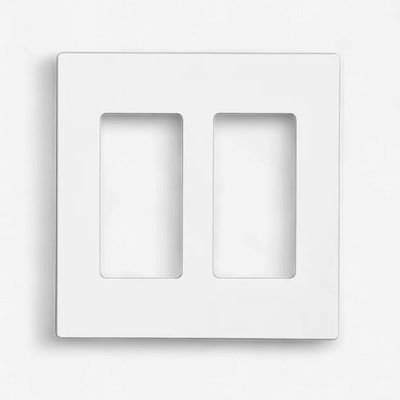 2 Gang Screwless Cover Plate