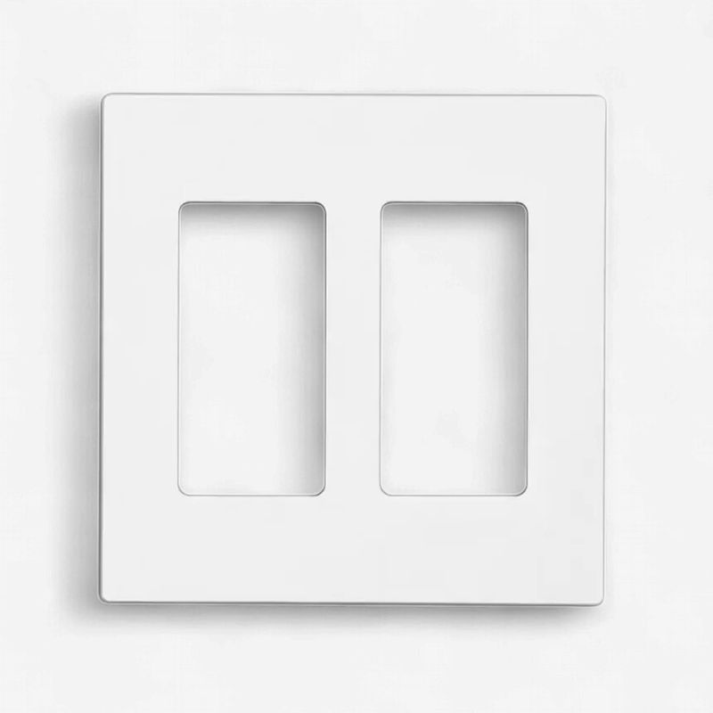 2 Gang Screwless Cover Plate