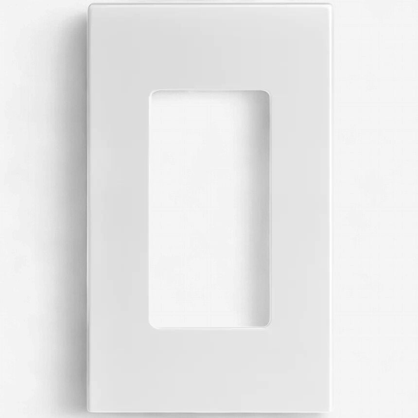 1 Gang Screwless Cover Plate, Colour: White