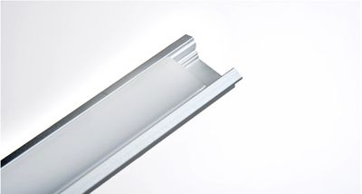 3/4” Recessed Aluminum Profile with Trim Lip - Silver - 10ft | PVAC-F42