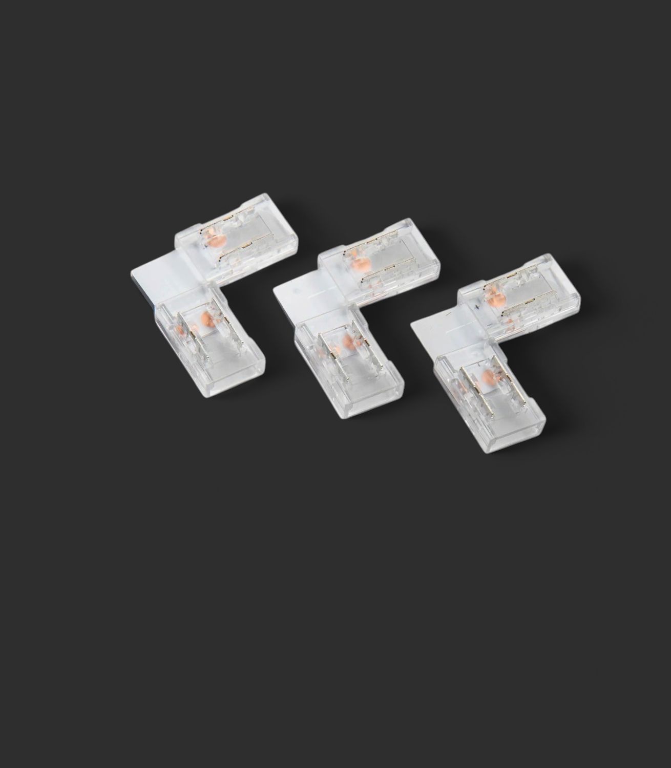 PV| L Shape 90 Degree COB Connector  - 8mm