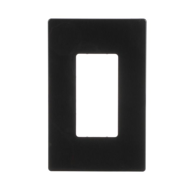 4M| 1G Screwless Cover Plate, Colour: Black