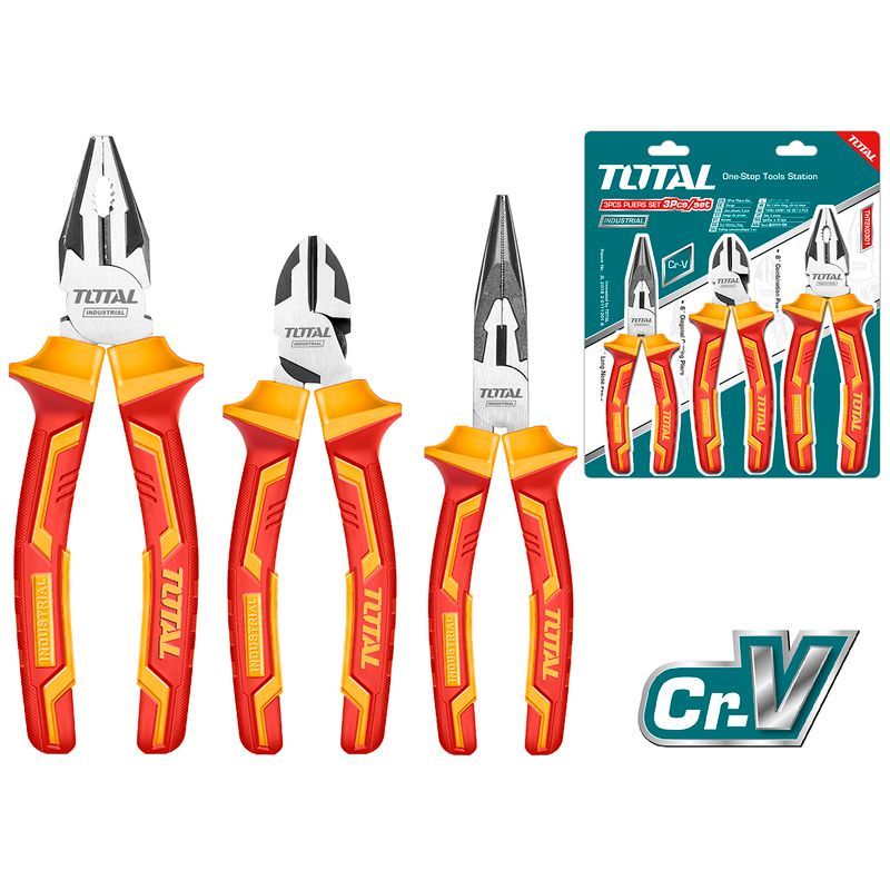 3 Pcs Insulated Pliers Set
