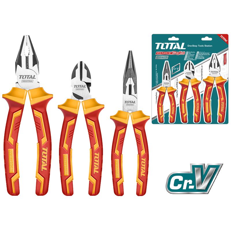3 Pcs Insulated Pliers Set