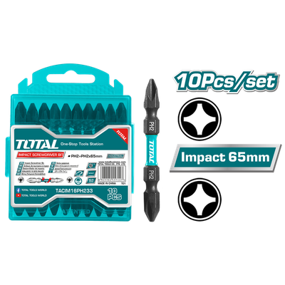 PH2+PH2 X2 1/2" 10PCS Impact Screwdriver Bit