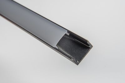 PVAC-F11 | 1/2” Surface Mount Aluminum Profile - Black - 6.5ft