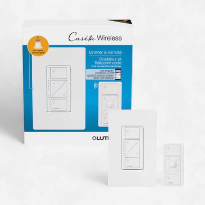 Caseta Dimmer Lighting Switch Kit (P-PKG1W-WH-C)