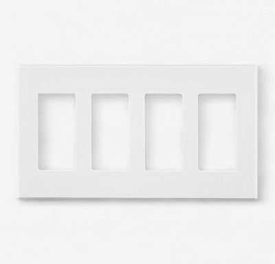 LT| 4 Gang Screwless Cover Plate