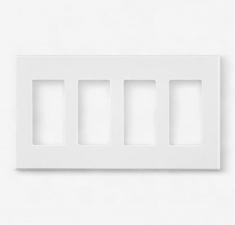 LT| 4 Gang Screwless Cover Plate