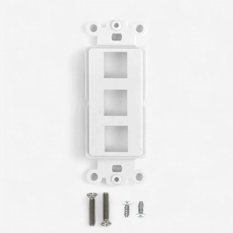 Decora Strap 3-Port Keystone - WH