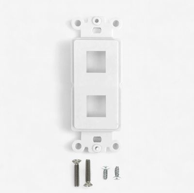 Decora Strap 2-Port Keystone - WH