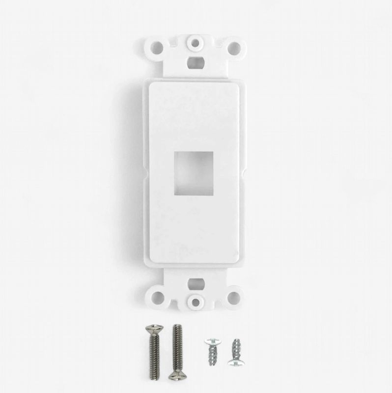 Decora Strap 1-Port Keystone - WH