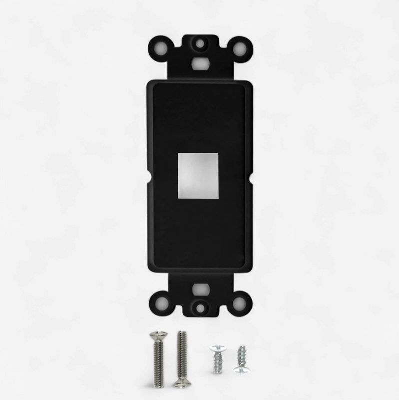 Decora Strap 1-Port Keystone - BLK
