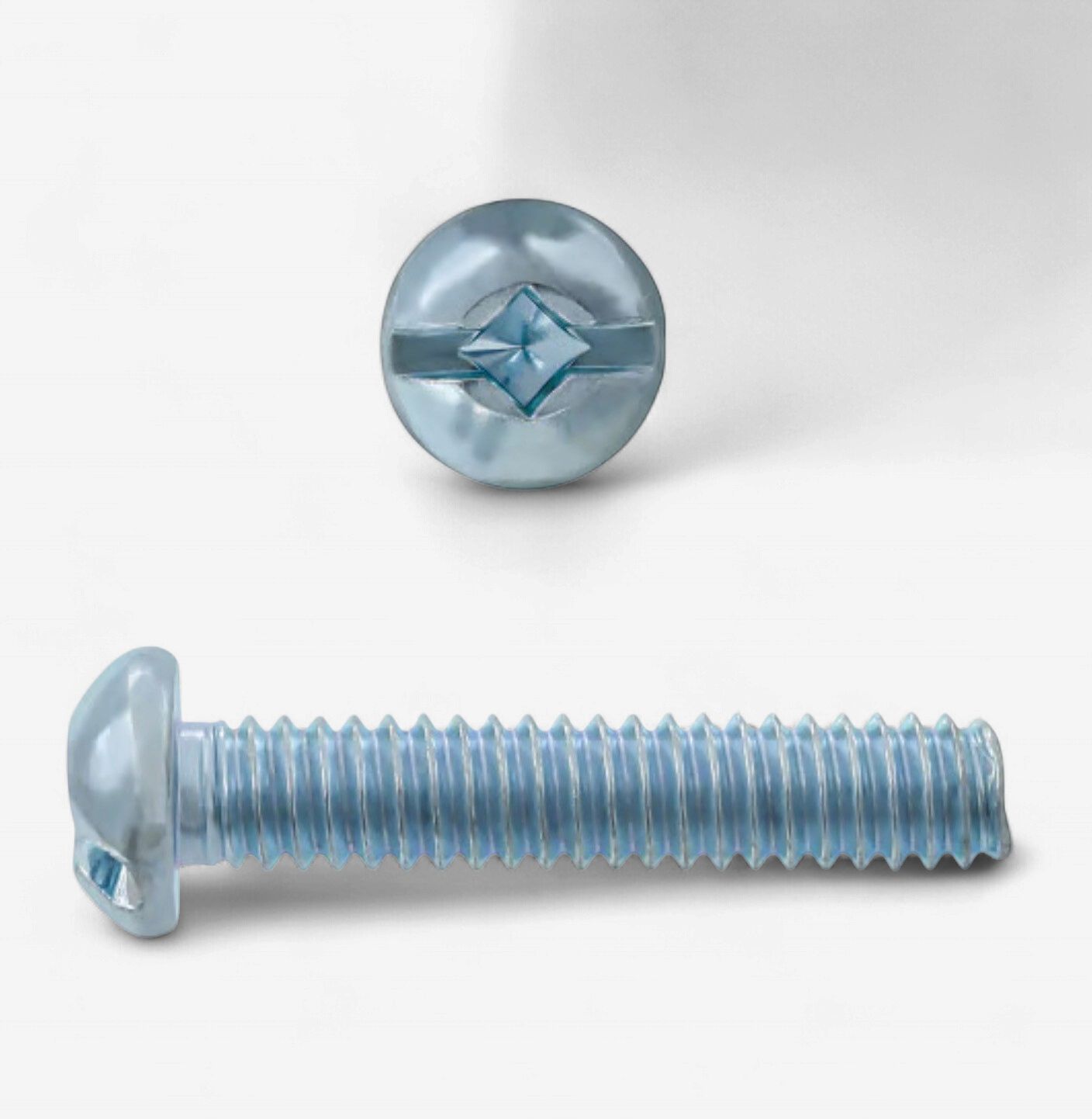 #8-32 x 3/4” Round Head Square/Slot Drive Machine Screws