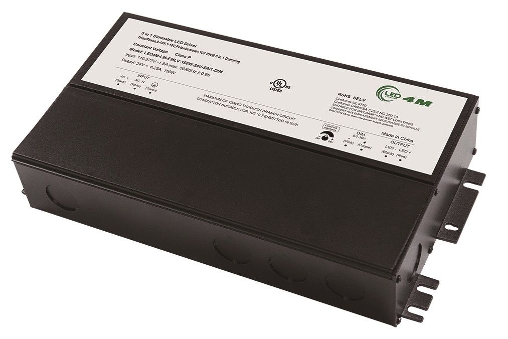 4M| Driver 5 in 1 192W/24V - Triac Dimmable - Class 2