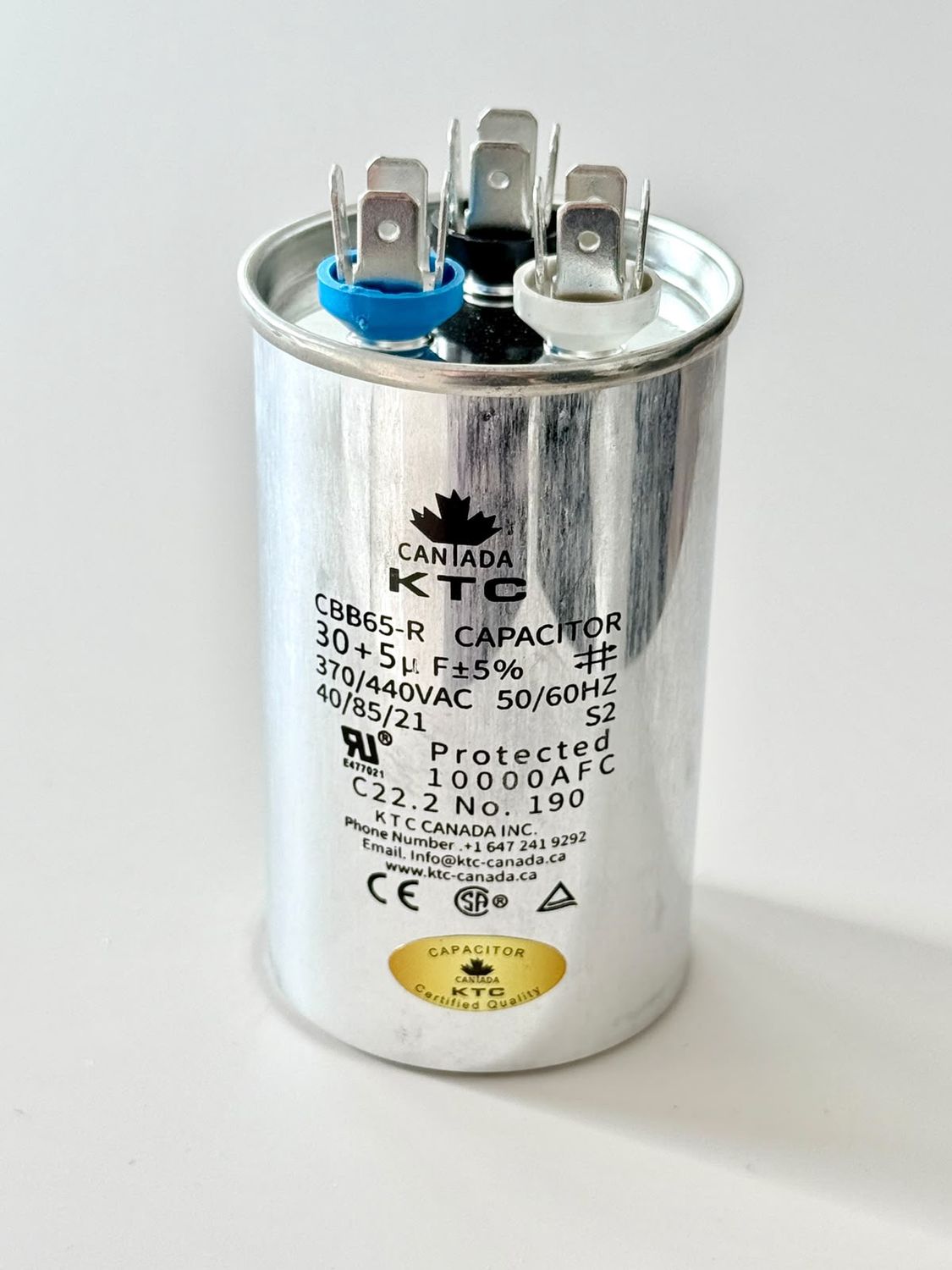 CBB65 Capacitor - 30+5uF 370/440V