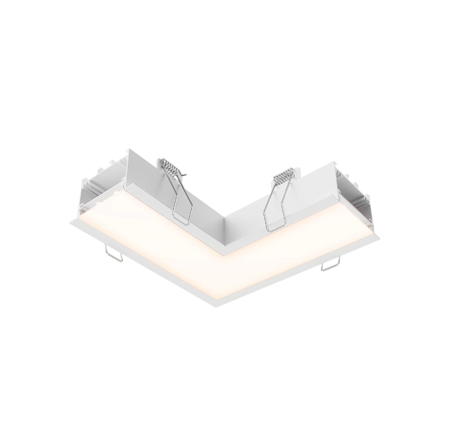 90° Linear Recessed (Corners) - Boulevard, Colour: White
