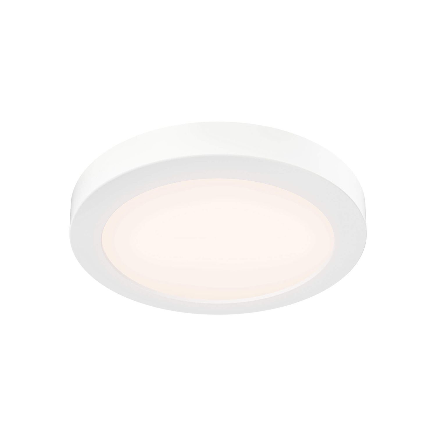 Round Flush Mount Light - Radiance, Colour: White, Size: 9"