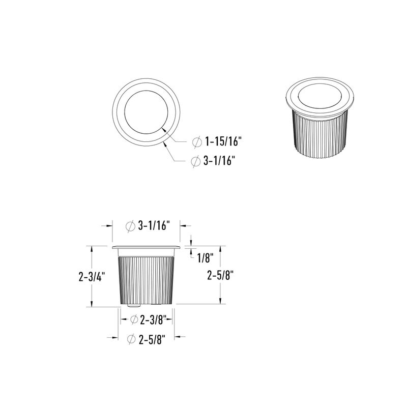 2" Recessed Ground Well Light - Sol
