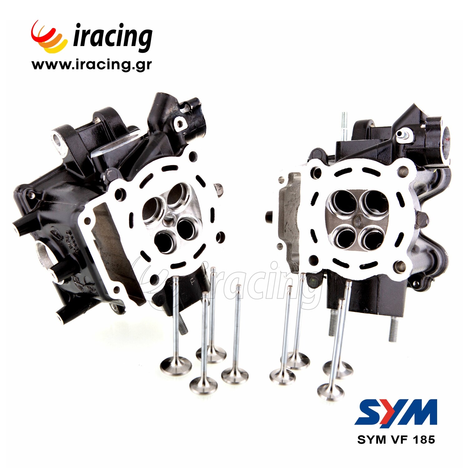 ΚΕΦΑΛΗ SYM VF 185 Racing Cylinderhead Oversize Valves