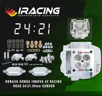 Honda Innova 125 KPH Κεφαλή τετραβάλβιδη racing 24/21 Subdod