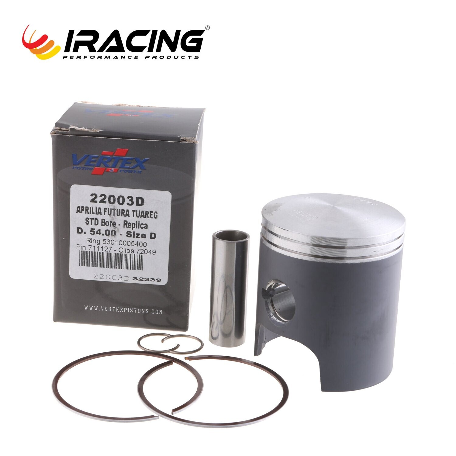 Aprilia RS 125 Futura Πιστονι 54mm D πληρες *Vertex*
