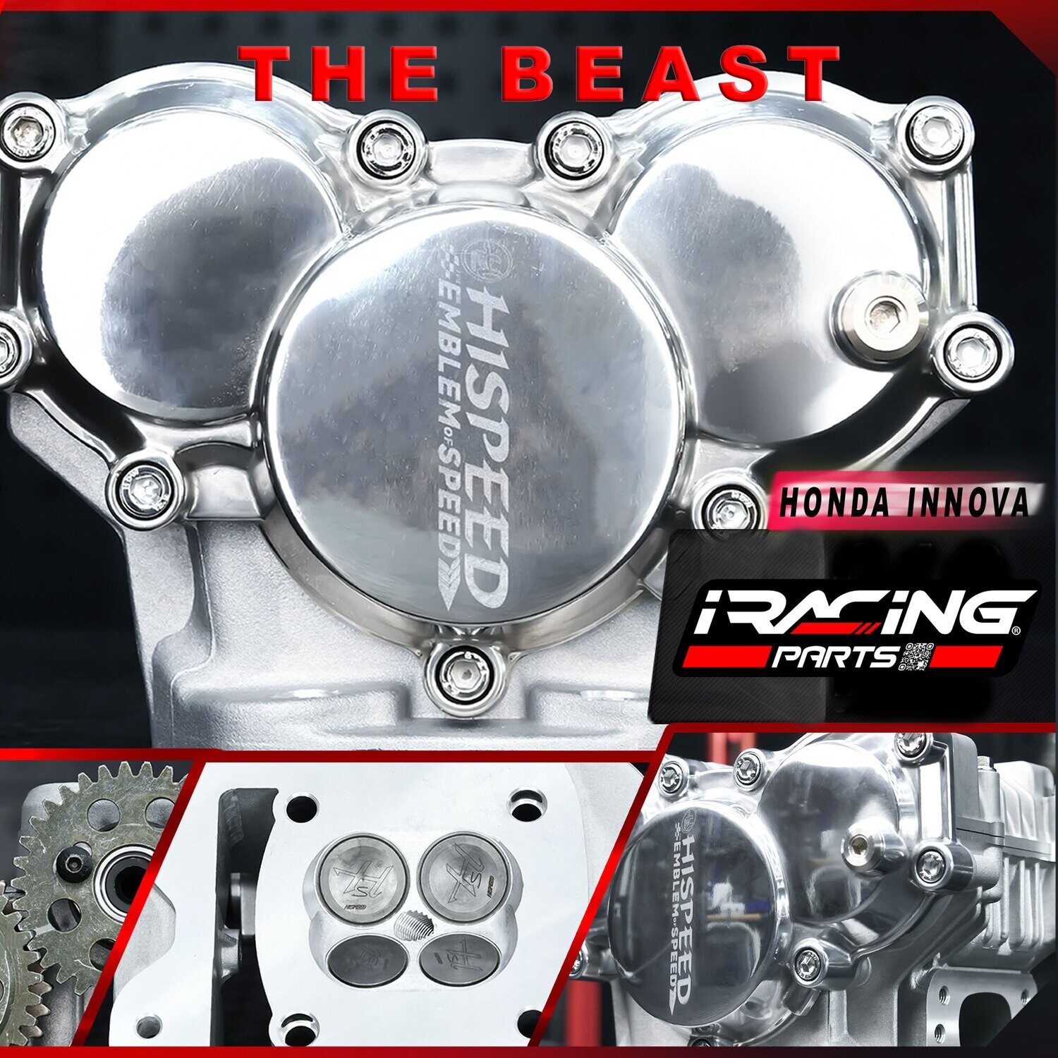 Honda Innova 4V Κεφαλη 24/21mm DOHC racing πληρες *Hispeed*