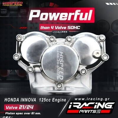 Honda Innova 125 κεφαλή βαλβίδες 24/21mm 4V racing πλήρης Hispeed