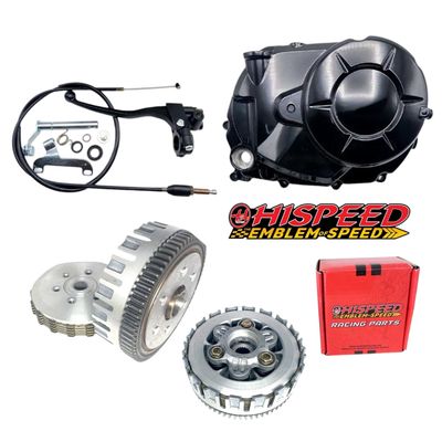 Honda Wave 110 Κιτ συμπλεκτη με καμπανα 5 δισκων αποσυμπλεξης ενισχυμενη KWW racing *Hispeed*