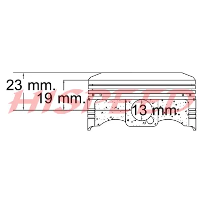 Πιστονι 68mm SX 13 Pin - *Hispeed*