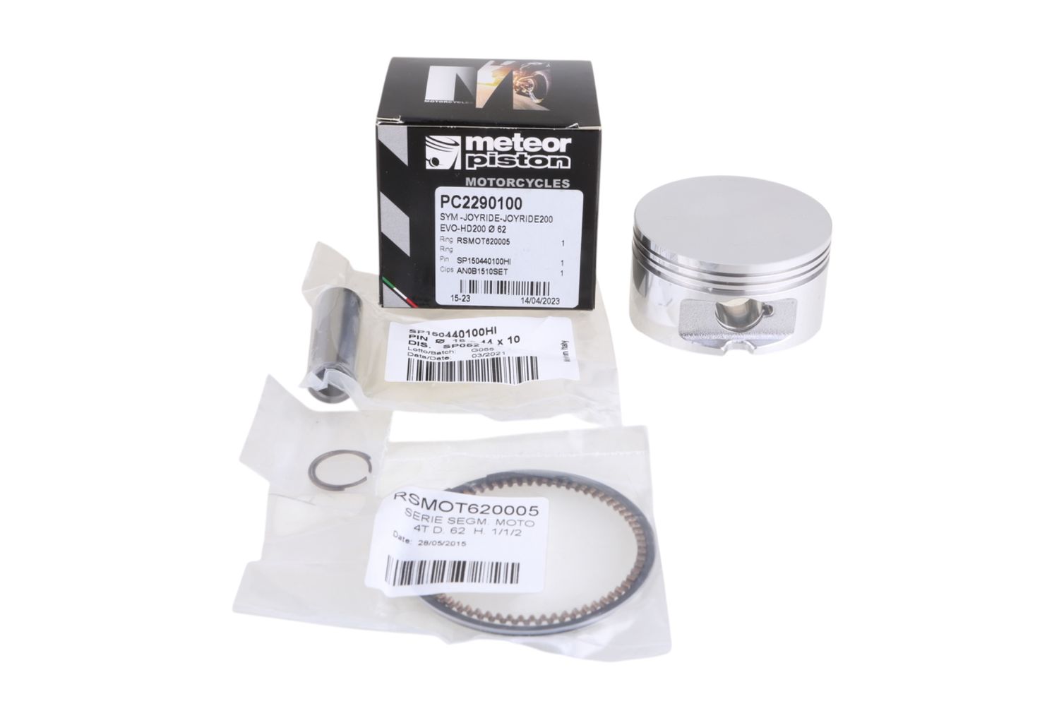 Sym HD 200 Πιστονι 62mm oversize (0.100mm) HLA - Meteor