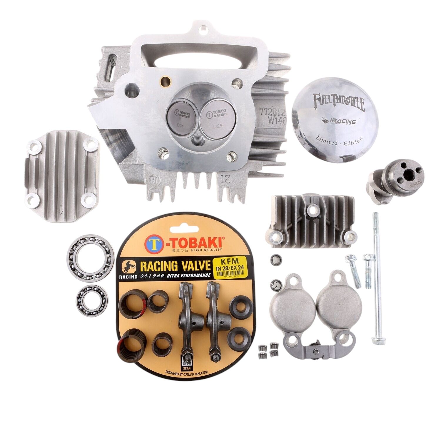 💯Lifan CDI 140 Full Throttle Κεφαλη 28/24mm Racing Superhead *Tobaki*