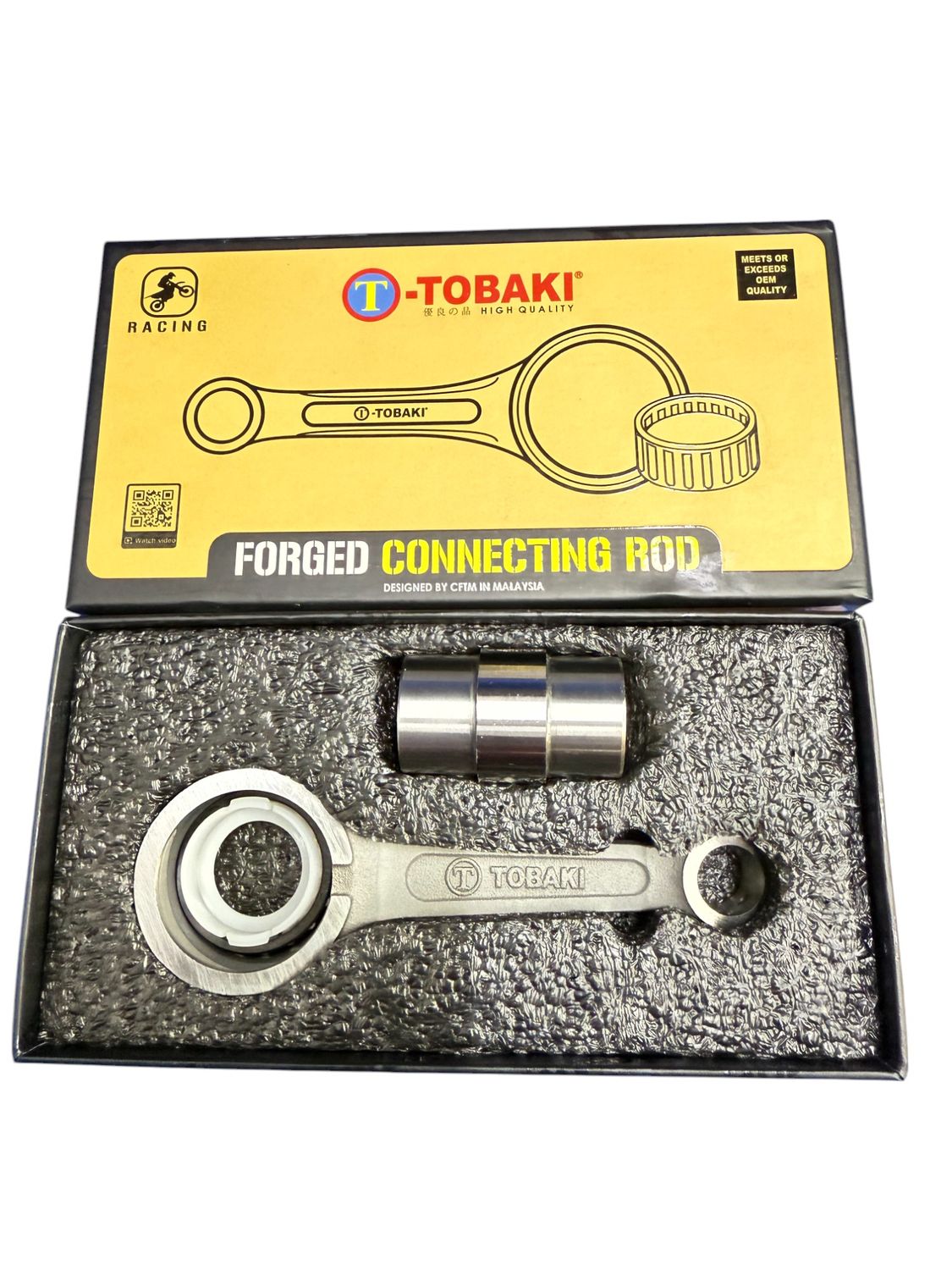 Yamaha Crypton X 135 CNC Forged Connecting Rod 100mm Tobaki | Big End Modification 28mm → 25mm for Honda Innova Crankshaft