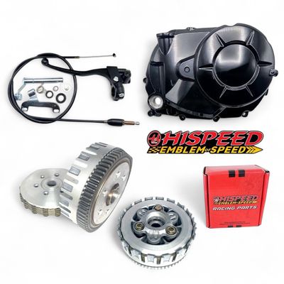 Honda Wave 110 Κιτ συμπλεκτη με καμπανα 5 δισκων αποσυμπλεξης ενισχυμενη KWW racing *Hispeed*