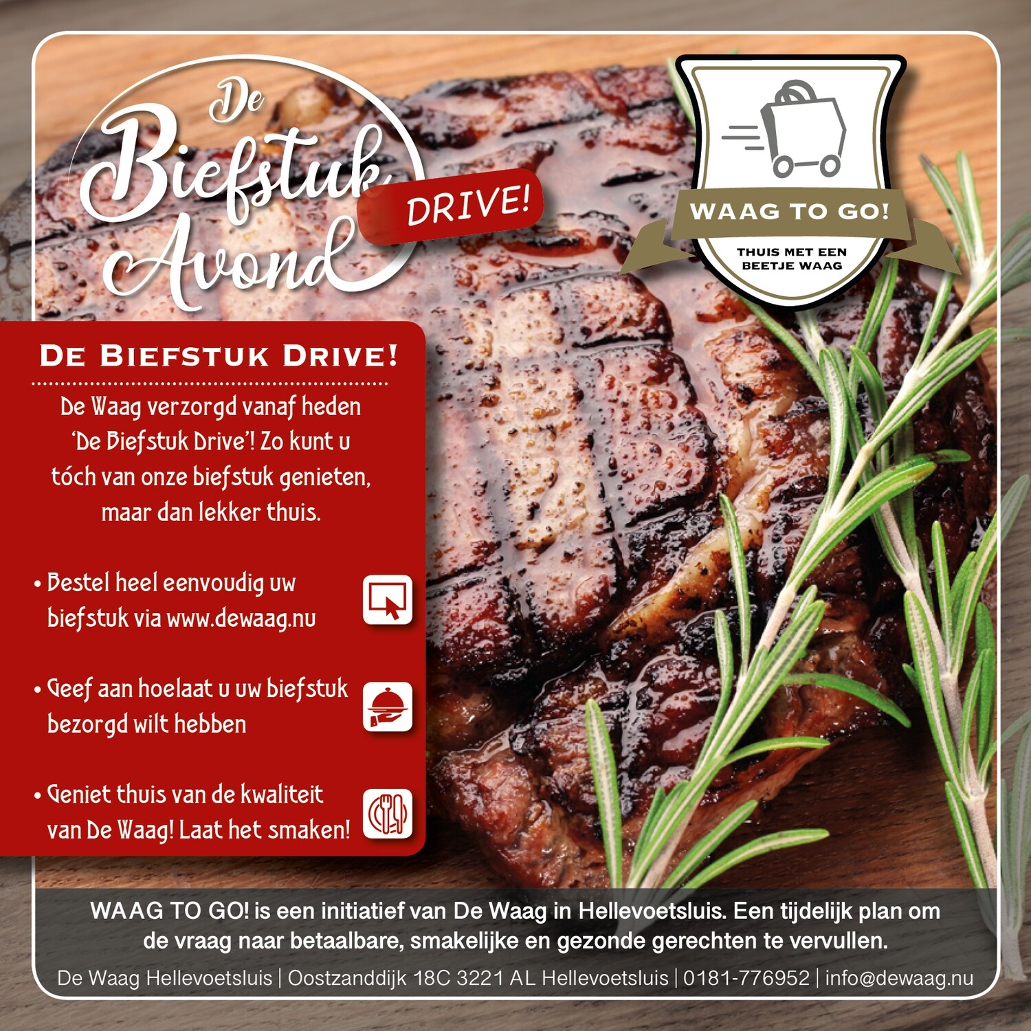 Biefstuk Avond Drive 28-10-2020 Biefstuk Avond Drive 28-10-2020