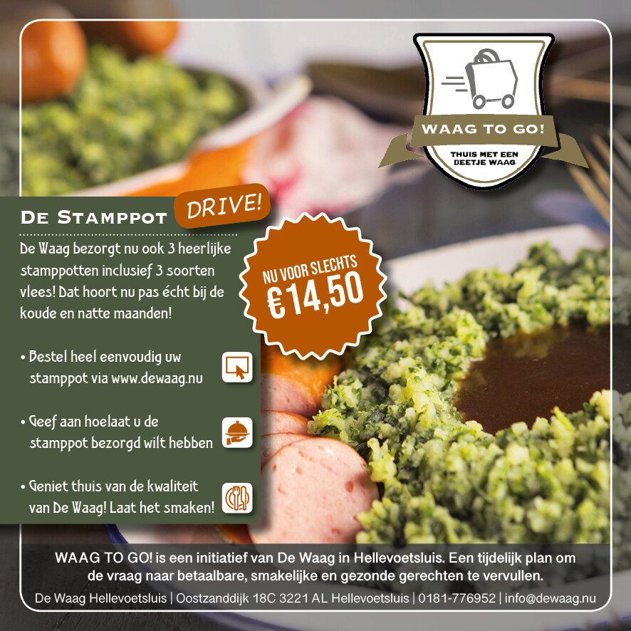 Stamppot Drive Thru (woensdag 13-01-2021) Stamppot Drive Thru (woensdag 13-01-2021)