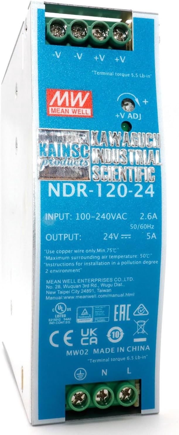 DIN Rail Power Supply – 24V DC, 5A, 120W