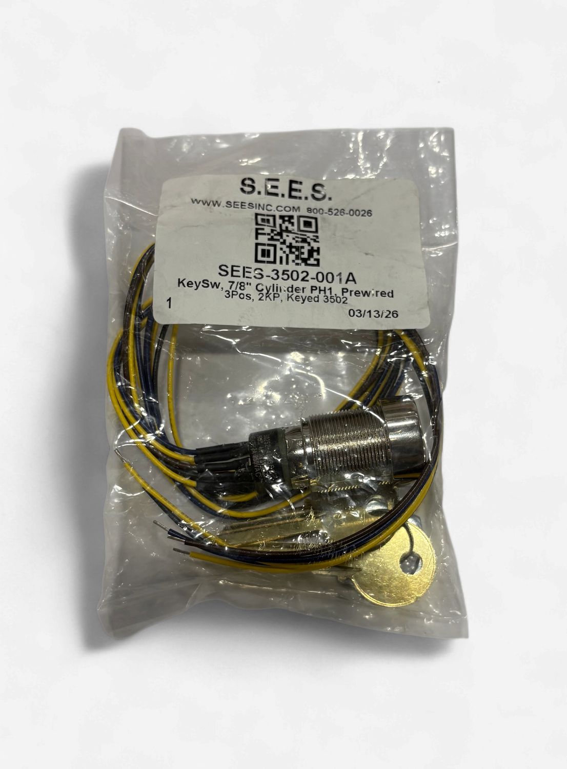 Massachusetts Phase I Fire Service Key Switch (3502)