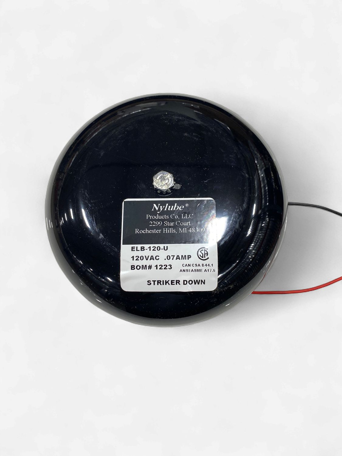 Alarm Bell 6", 120 VAC