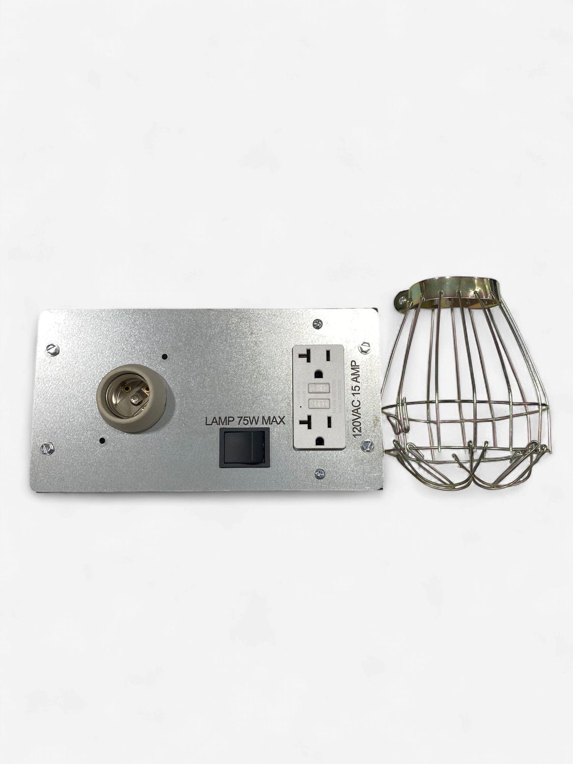 Pit Light Pack W/ Cage/GFCI Outlet/Rocker Switch