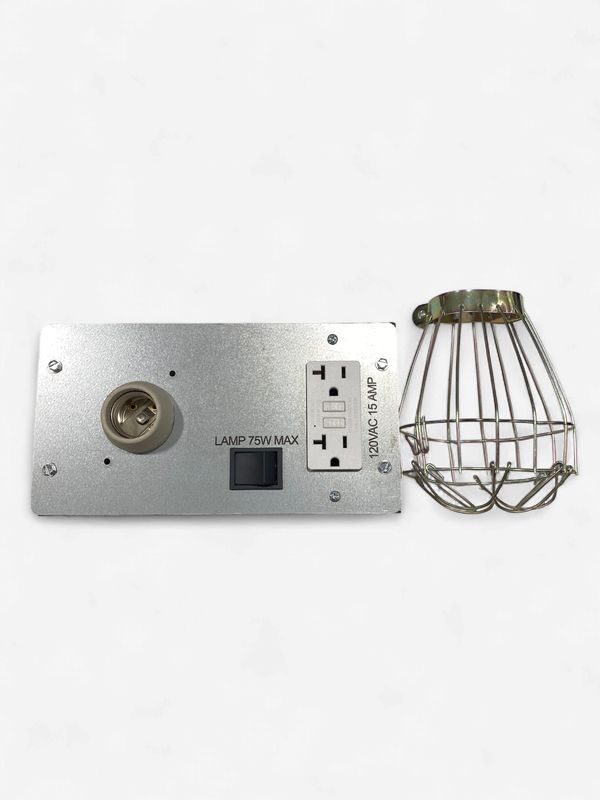 Pit Light Pack W/ Cage/GFCI Outlet/Rocker Switch