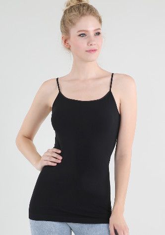 SKINNY STRAP CAMI NS4011, Color: BLK