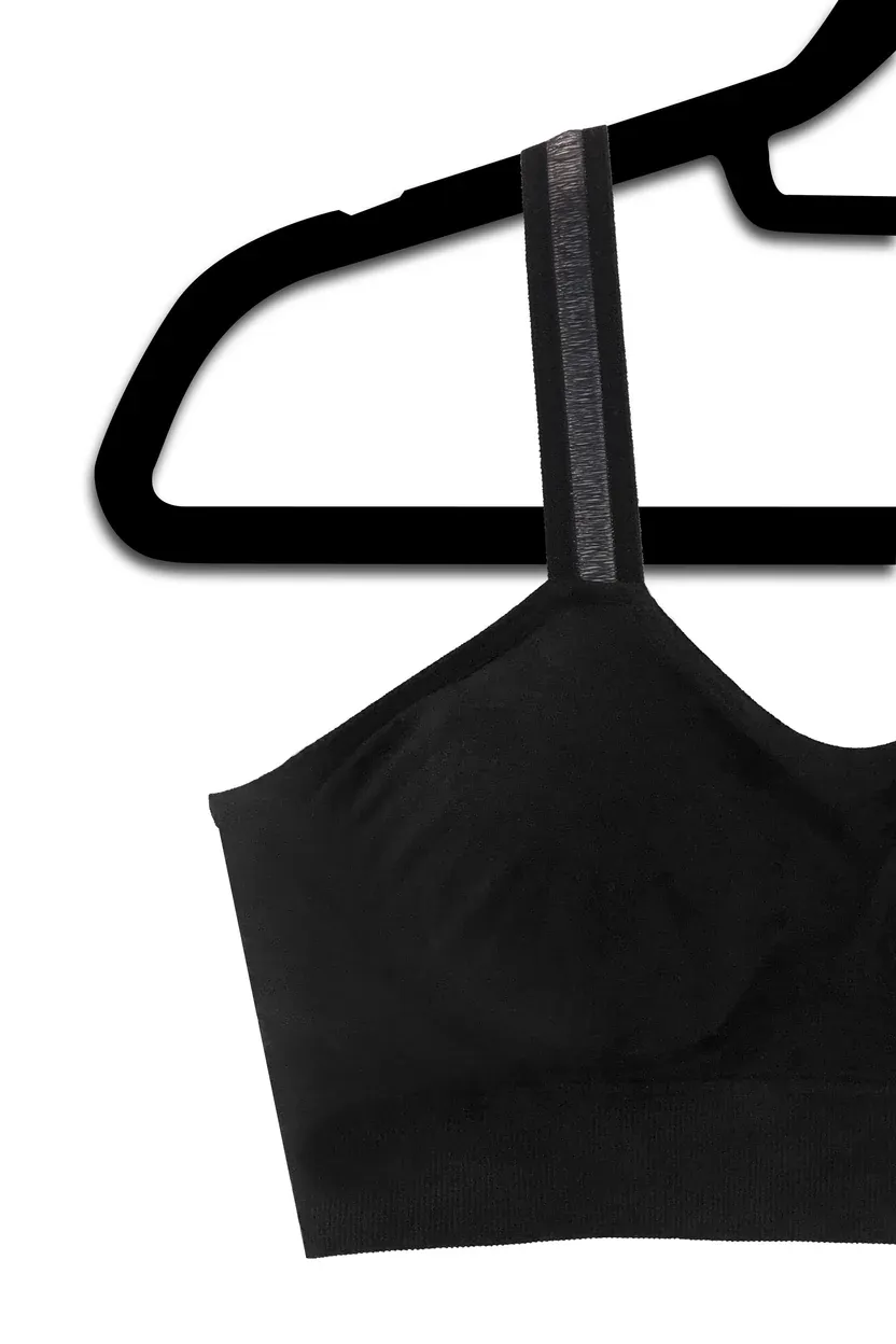 SHEER STRAP BRA